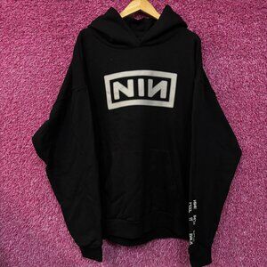 Nine Inch Nails Peel It Back Tour Rock Band Oversized Hoodie XXL